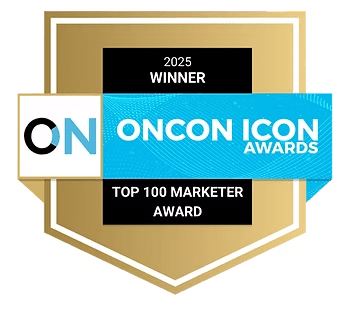 2025 Winner OnCon Icon Awards Top 100 Marketer Award